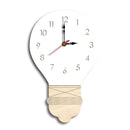 Room Decoration Digital Clock Nordic Style Light Bulb Wall Clock Home Life MQ7A4