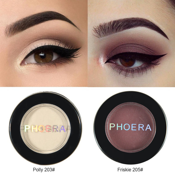 Phoera 12 Colors Natural Matte Eye Shadow Waterproof Palette Pigment Nude E J7Y5