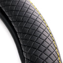 Universal 38cm Black PU leather Anti-slip Car Steering Wheel Covers