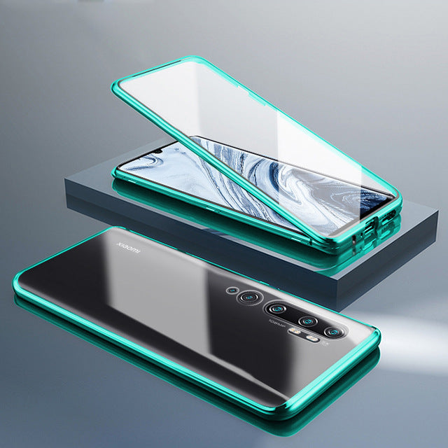 Bakeey 360 Curved Screen Front+Back Double-sided Full Body 9H Tempered Glass Metal Magnetic Adsorption Flip Protective Case Xiaomi Mi Note 10 / Xiaomi Mi Note 10 Pro / Xiaomi Mi CC9 Pro