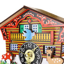 KB-002 Wooden Cuckoo Clock 3D Swing Clock Cartoon Wall Clock Bird Time Bell Alarm Watch