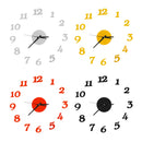 DIY 3D Number Wall Clock Quiet Precise Sticker Decor Home Office Room Modern