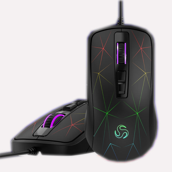 G800 4000DPI 7Button USB Wired RGB Backlight Ergonomic Programmable Optical Gaming Mouse