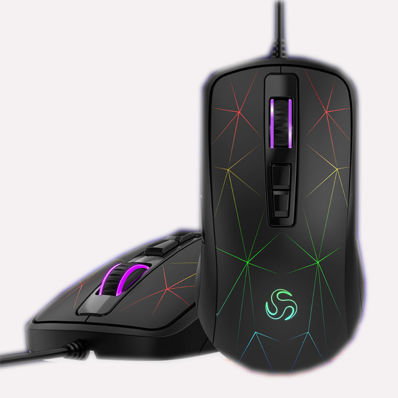 G800 4000DPI 7Button USB Wired RGB Backlight Ergonomic Programmable Optical Gaming Mouse