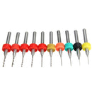 Drillpro DB-P1 10pcs Tungsten Steel Hard Alloy PCB CNC Drill Bits For Circuit Boards PCB Drill Bit
