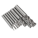 8Pcs/Set Milling Cutter Drill Bit Tools Solid Carbide End Milling Cutter 4 Flute HSS 1/16-1/2 Inch