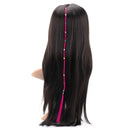 55cm Colourful Diamond Synthetic Fiber Hair Braid Extensions Halloween