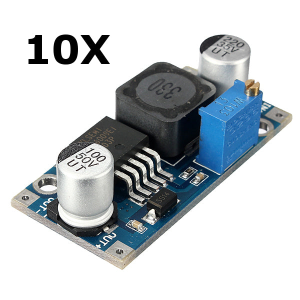 10Pcs 3A XL6009 DC-DC 50KHz Adjustable Step Up Power Converter Module