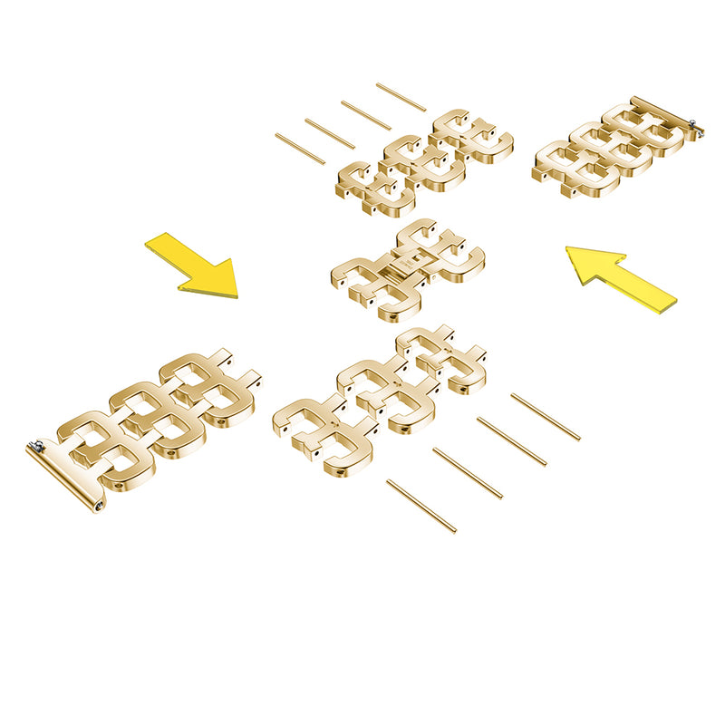 22mm Fashion Luxury Stainless Steel Watch Band for Samsung S3 Smart watch