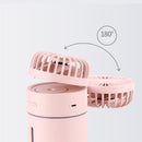 T9 Portable Creative Spray Humidifier Fan LED Light Fan 3 in 1 Handheld USB Mini Fans Summer Air Conditioning Cooler Office Desktop Fans