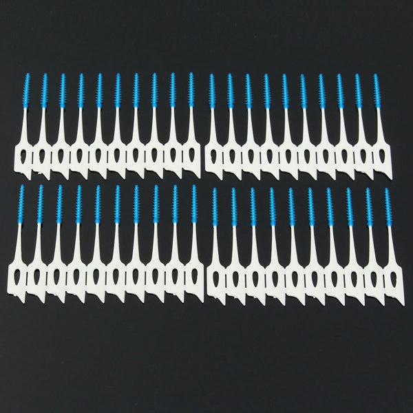 200pcs Interdental Between Teeth Floss Brush Elastic Massage Gum Toothpick