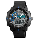 SKMEI 1361 Digital Watch Chronograph Alarm Dual Display Men Quartz Digital Watch