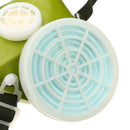 Industrial Gas Chemical Anti-Dust Spray Paint Respirator Face Mask Filter Glasses Goggles Set Twin C