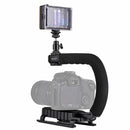 PULUZ PKT3012 C-Shape Stabilizer Video Light Mini Tripod Ball Head Kit for DSLR Action Sports Camera Smartphone