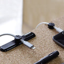 Bcase TUP Magnetic Desktop Cable Clips Cord Management Tiny 3 Size in 1 Wire Cable Organizer