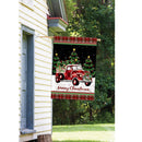 Merry Christmas Decorations Red Truck With Gifts Double Sided Winter Garden Flag