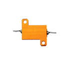10pcs RX24 10W 20R 20RJ Metal Aluminum Case High Power Resistor Golden Metal Shell Case Heatsink Resistance Resistor