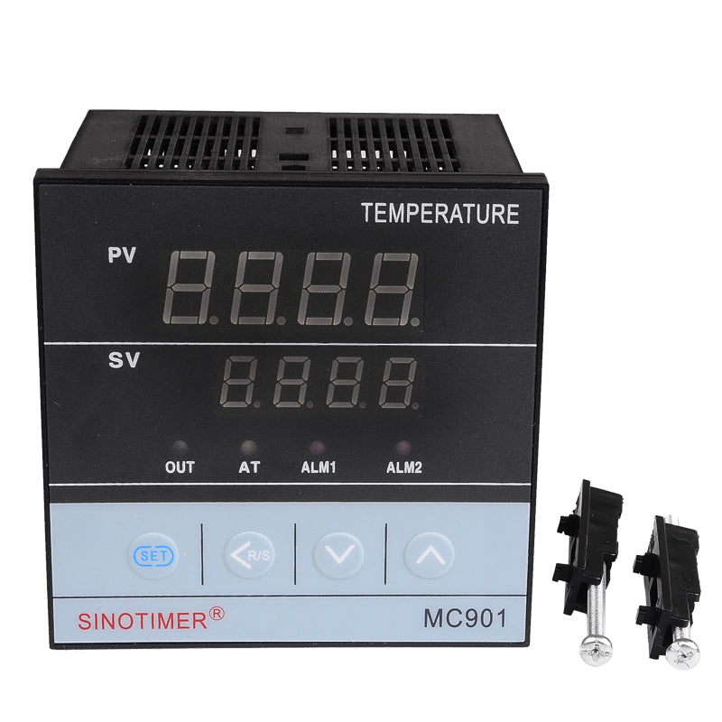 MC901 Universal Input Digital PID Thermostat Instrument SSR Relay Output for Heat Cool with  Alarm