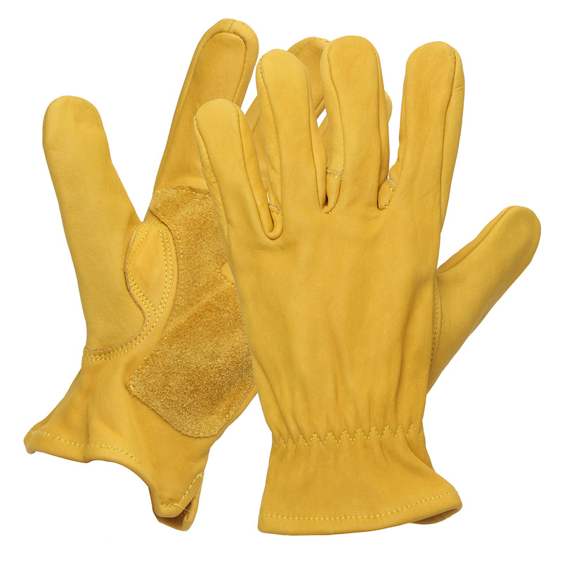 Leather Yellow Motorcycle Motorbike Multifunction Racing Gloves M L XL XXL
