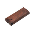 New Wooden Pipe Walnut Color Storage Pipes Two-In-One Set Box Natural Wood Holding Box with Ceramic One Smoking Hand Pipe Fittings