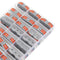 Minleaf 48Pcs Electrical Wiring Household 2PIN Docking Connector Electrical Connectors Wire Terminal Block Universal Electrical Wire Connector