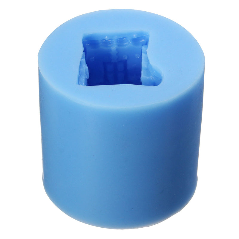 3D Snowman Silicone Fondant Mould Baking Handmade Candle Cake Soap Mold DIY