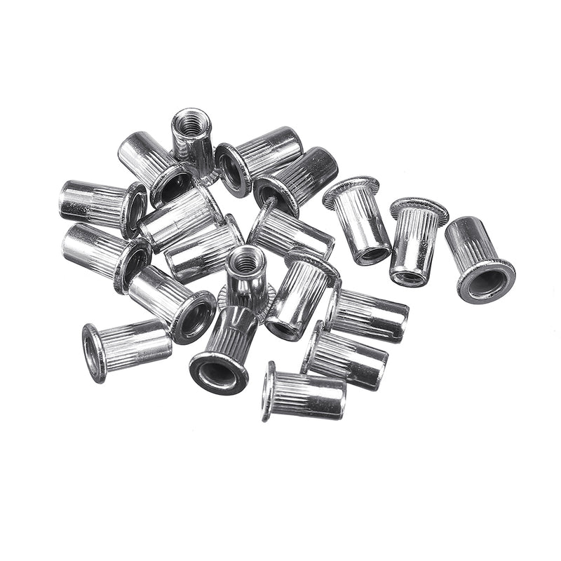Suleve MXSN3 180Pcs Stainless Steel Mixed Rivet Nut Rivnuts Blindnuts Nutserts M3-M10 Nut Insert Rivet Assortment Kits