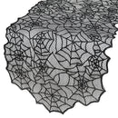 Halloween Decorations Black Lace Spider Web Fireplace Table Cover Haunted House Prop