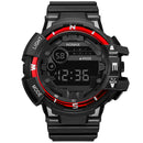 HONHX 81-66F Men Fashion Luminous Display Calendar Alarm Colock Sport Digital Watch