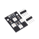 3pcs WS2812B-4 5V 5050 RGB LED Lamp Panel Board 4-Bit Full-color Driver Module Development Board