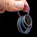 20-33mm Titanium Alloy Key Ring Pocket Split Keychain Buckle Circle Clip Motorcycle