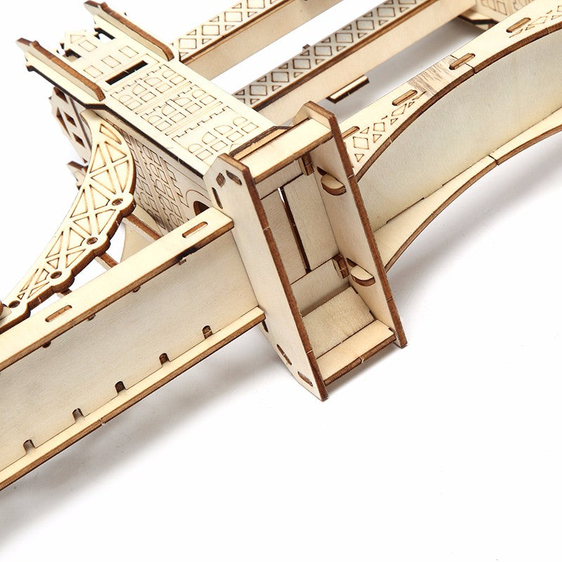 3D Jigsaw London Tower Bridge Woodcraft Assembly Handicraft Home Decor DIY Model Puzzle IQ Challenger