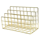 Miwoo MW-021 Simple Iron Bookshelf 3 Slots Desktop Books Files Organizer Holder