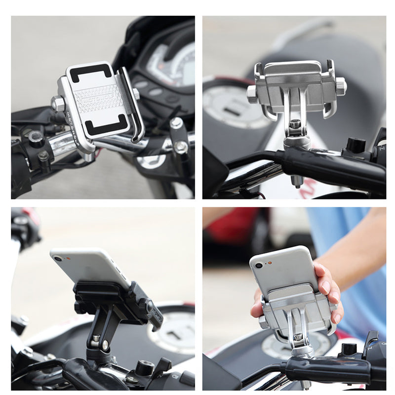 Aluminum Bicycle Bike Motorcycle Handlebar Holder Mount Stand For Mobile Phone