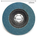 10pcs 5 Inch 40/60/80/120 Grit Flap Disc Sanding Grinding Wheels