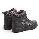 TENGOO Men's Winter Safety Shoes Steel Toe Keep Warm Waterproof Non-Slip Work Shoes Hiking Shoes