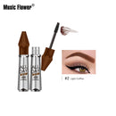 Music Flower 4 Colors Waterproof Non-marking Mascara Eyebrow Gel Quick-drying
