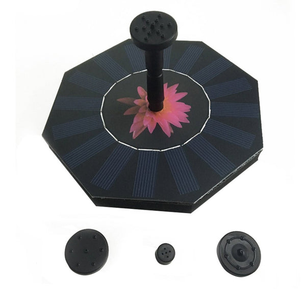 Octagonal-shaped Outdoor Solar Powered Fountain Floating Water Pump for Pool Garden Aquarium Tools