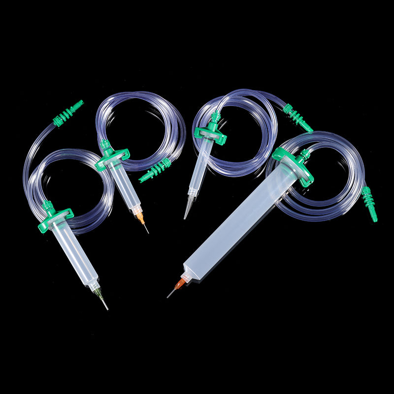 19Pcs/Set American Dispensing Needle with Connector Adapter Blunt Tip TT Tip Syringe Needles Cap for Refilling and Measuring Liquids Industrial Glue Applicator