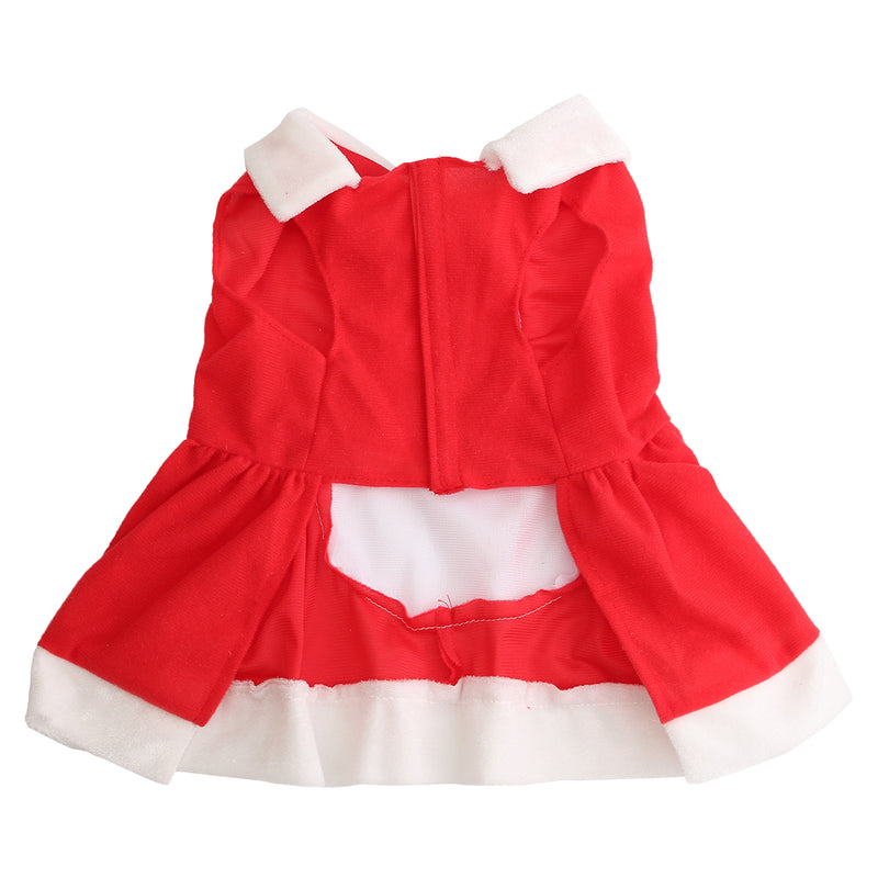 Pet Puppy Dog Cat Christmas Santa Claus Dress Clothes Costume Coat Apparel Coats