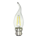 Dimmable B22 C35 2W COB Edsion Retro Pure White Warm White Incandescent Light Lamp Bulb AC220V