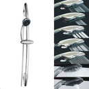 Bathroom Shower Head Riser Rail Bracket Handheld Shower Head Holder Bar Chrome