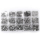 480pcs M2/M3/M4 Hex Socket Screws Set Cap Head Stainless Steel Screw Nuts Repair Tool