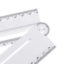 Multifunctional Angle Gauge Adjustable DIY Angle Ruler Protractor Math Geometry Drawing Ruler
