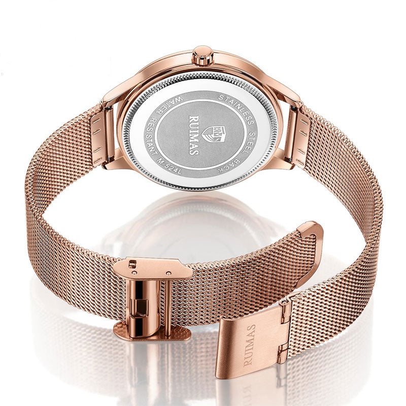 RUIMAS 524 Fashion Women Watch Starry Sky Dial Hardlex Mirror Waterproof Quartz Watch