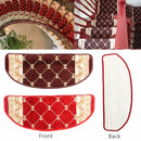 European Style Pastoral Carpet Stair Tread Anti Skid Step Rugs Stair Mats