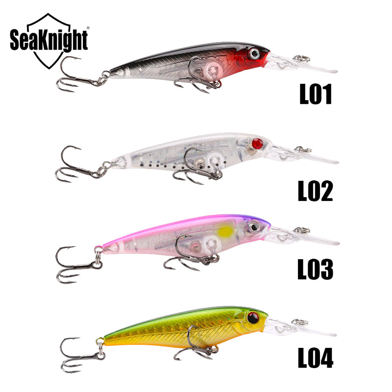 SeaKnight SK031 1PC 5.9g 60mm 1.2M Suspending Minnow Fishing Lure Minnow Hard Bait Hooks