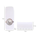 1 Set Creative Automatic Toothpaste Dispenser with Toothbrush Holder Bathroom Water Resistant Sticky Toothpaste Squeezer