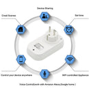 eWeLink WiFi Smart 10A Socket Plug EU UK AU US Plug Remote Control Smart Work for Alexa Google Home