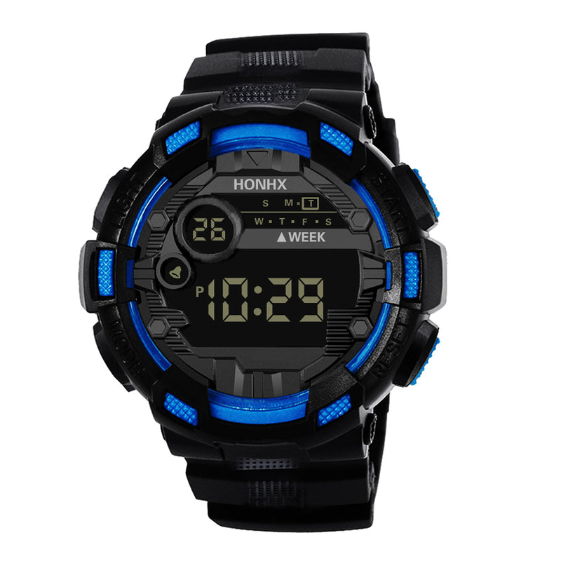 HONHX 71-66F Men Camouflage Fashion Sport Style Luminous Display Digital Watch